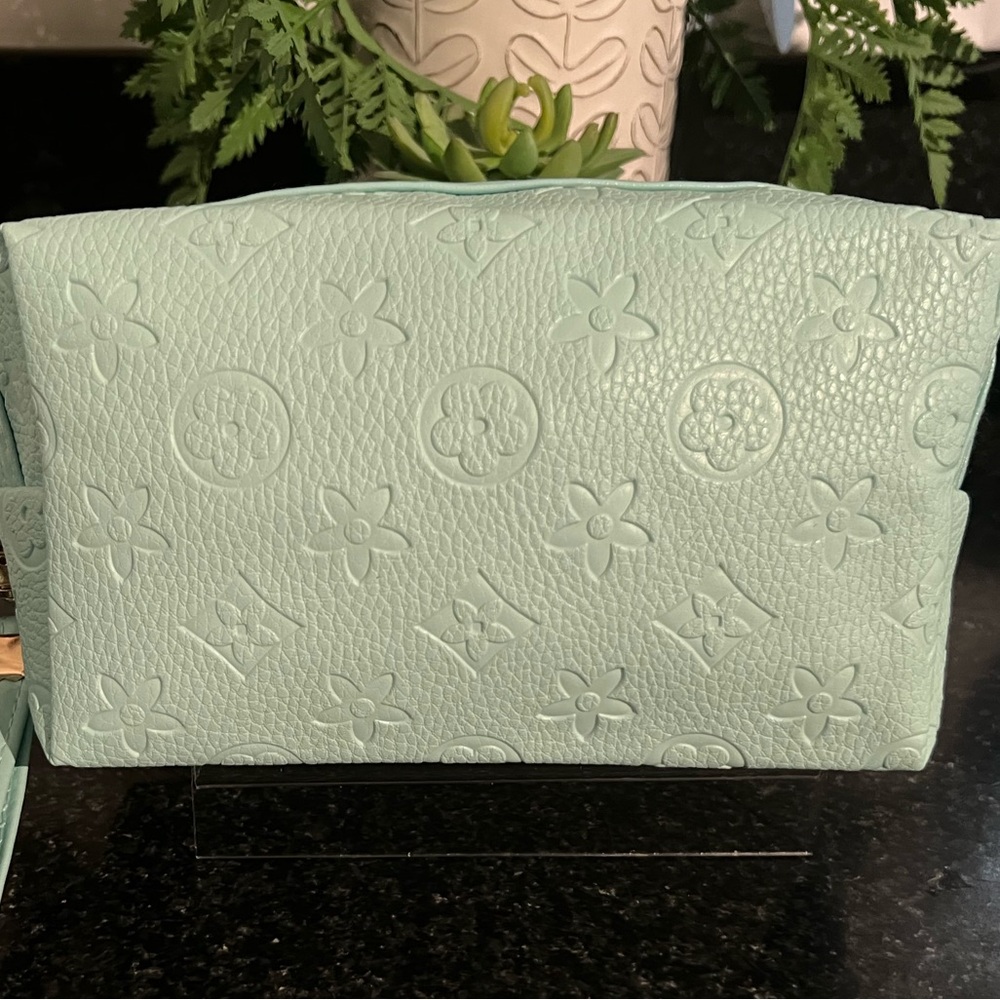 Wristlet Cosmetic Bag Embossed NWT